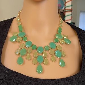 Stella & Dot Green Statement Necklace